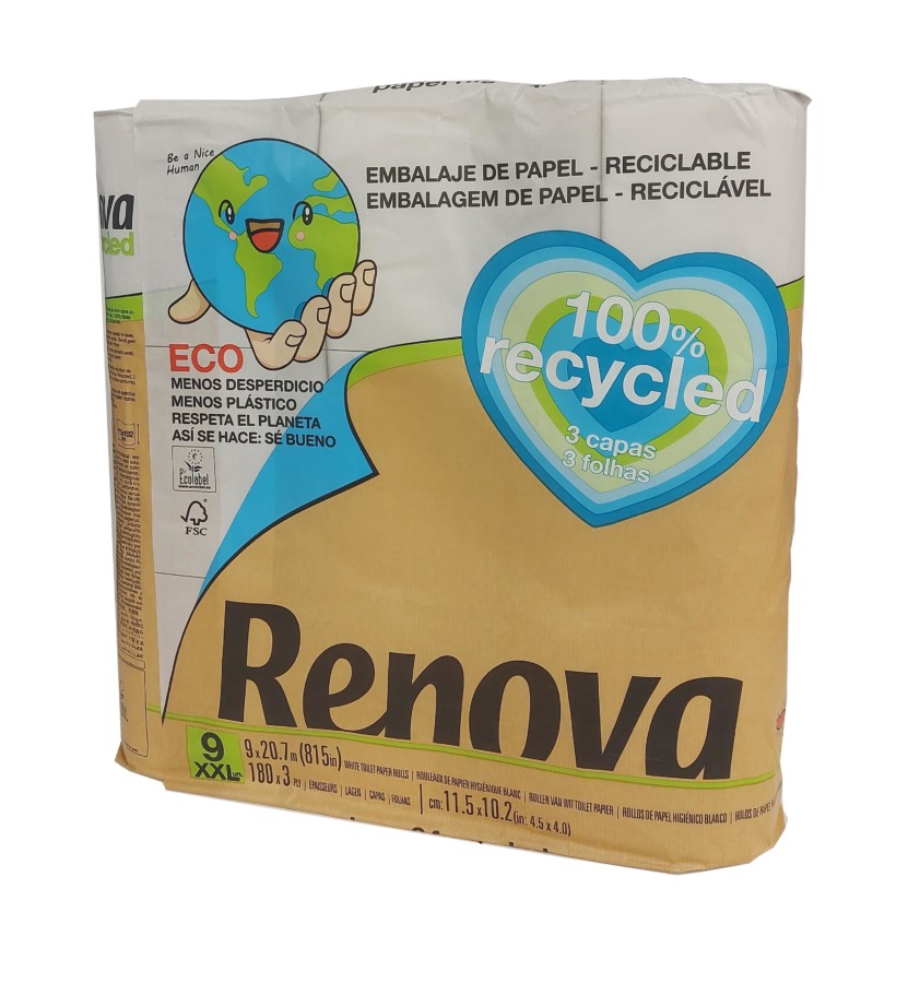 RENOVA, Facial Tissues Recycled